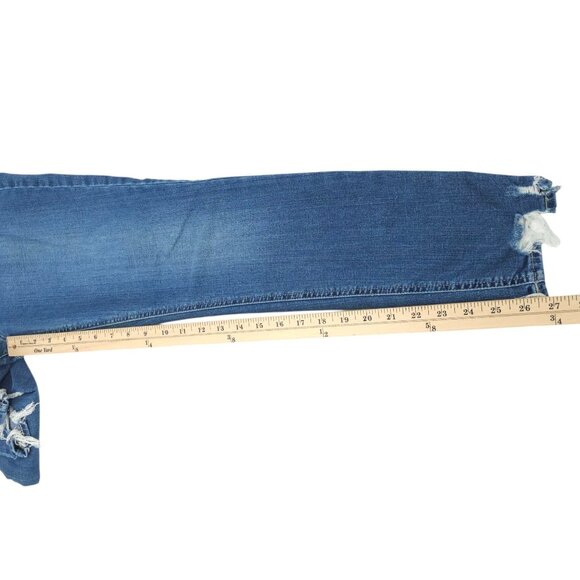 Lucky Brand Bridgette Skinny Jeans Womens 8/29 High Rise Distressed Frayed Hem - Picture 5 of 15